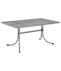 MWH Streckmetalltisch, Eisengrau, Ca. B160/H74/T90 Cm