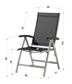 Sieger Klappsessel Bodega -Gartenmöbel Verkauf 2795144 2795276 6764203 WE FS Skizze