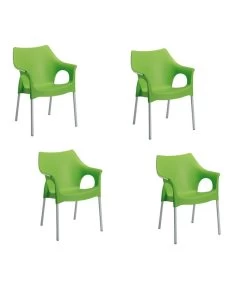 Best Alu-Stapelsessel Vegas, 4 Stück