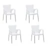Best Alu-Stapelsessel Maui, 4er Set -Gartenmöbel Verkauf 3046851 WE FS 001 4erStapelsesselMauiWeiss