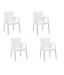 Best Alu-Stapelsessel Maui, 4er Set