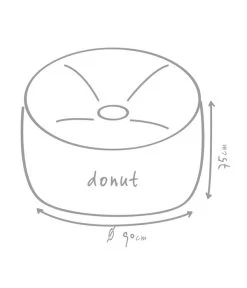 Outbag Outdoor-Sitzsack Donut Plus -Gartenmöbel Verkauf 3472917 WE DE 002 DonutPlusAnthrazit