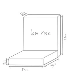 Outbag Niederlehnerpolster Low Rise Plus, Ca. B50/H8/T94 Cm -Gartenmöbel Verkauf 3510955 WE DE 002 LowRisePlusAnthrazit