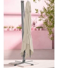 Dehner Ampelschirm Zypern, Quadratisch, Ca. B300/T300 Cm -Gartenmöbel Verkauf 4055109 WE MO 002 AmpelschirmZypernCremeNeu