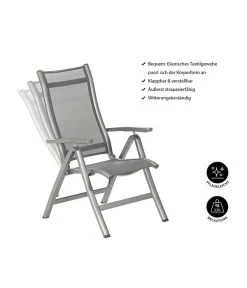 Dehner Klappsessel Chicago, Hochlehner -Gartenmöbel Verkauf 4210316 WE IG 001 KLAPPSESSELCHICAGO