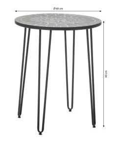 Dehner Mosaiktisch Madeleine, Ca. Ø60/H60 Cm -Gartenmöbel Verkauf 6666531 WE BG 001 DehnerMosaiktischMadeleineD60cmeinzeln