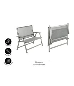 Dehner Klappbank Chicago, 2-Sitzer -Gartenmöbel Verkauf 6701783 WE IG 001 KLAPPBANKCHICAGO