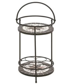 Dehner Mosaikbeistelltisch Diana, Ca. Ø41/H74 Cm