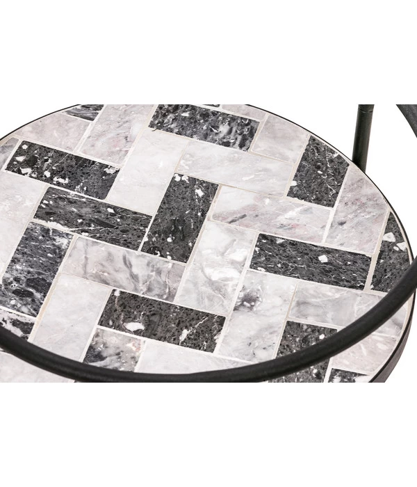 Dehner Mosaikbeistelltisch Letizia, Ca. Ø41/H74 Cm 4 Dehner Mosaikbeistelltisch Letizia, Ca. Ø41/H74 Cm – Bild 3