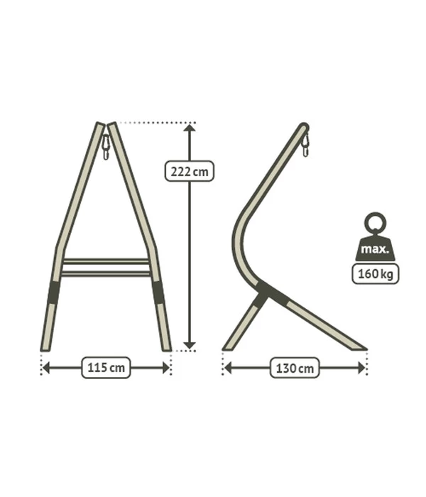 La Siesta Hängesesselgestell Calma Nature 5 La Siesta Hängesesselgestell Calma Nature – Bild 3