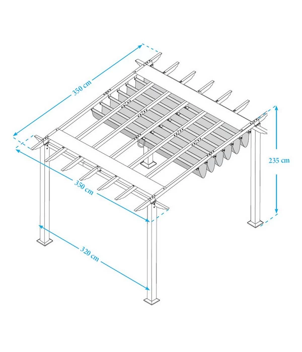 Paragon Pavillon Gazebo Florida 11x11 4 Paragon Pavillon Gazebo Florida 11x11 – Bild 2