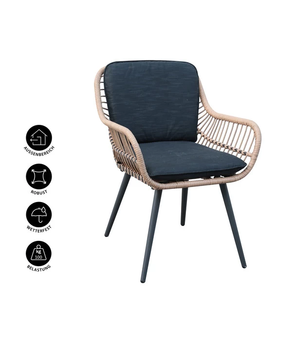Dehner Gartenstuhl Venezia 4 Dehner Gartenstuhl Venezia – Bild 2
