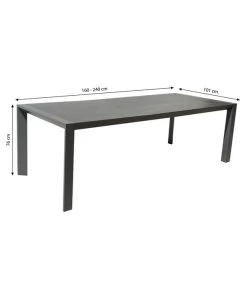 Dehner Ausziehtisch Cleveland, Ca. B160-240/H76/T101 Cm -Gartenmöbel Verkauf 6895379 WE BG 001 AusziehtischClevelandNEU